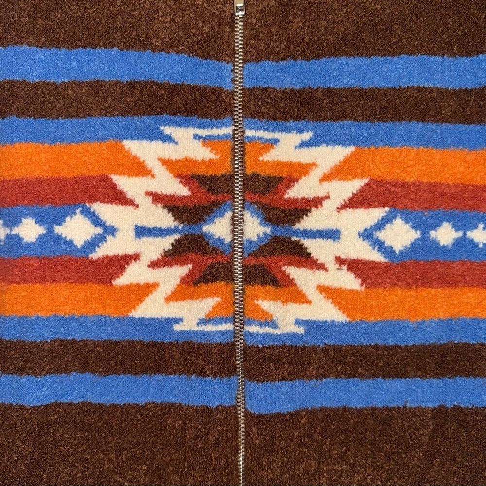 Panhandle Brown Aztec Knit Jacket - Picture 5 of 9
